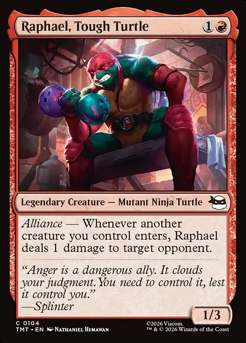 Raphael, tortuga forzuda