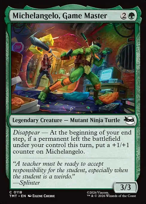 Michelangelo, maestro de los juegos