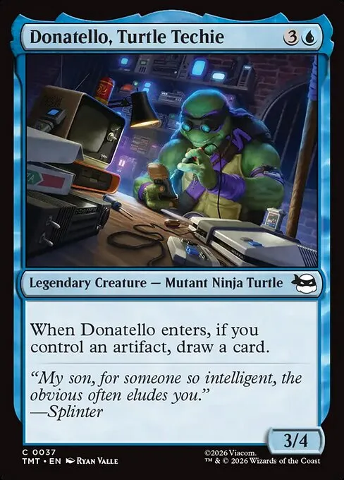 Donatello, tortuga tecnómana