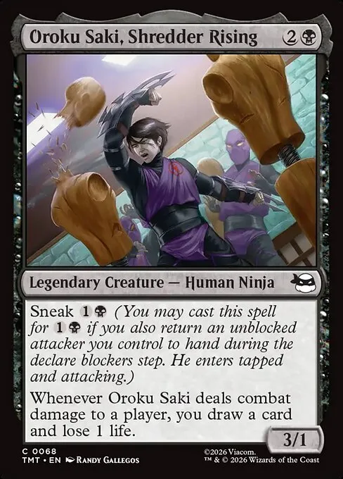 Oroku Saki, Shredder ascendente