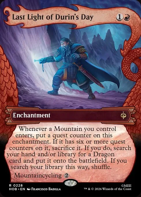 Last Light of Durin's Day
