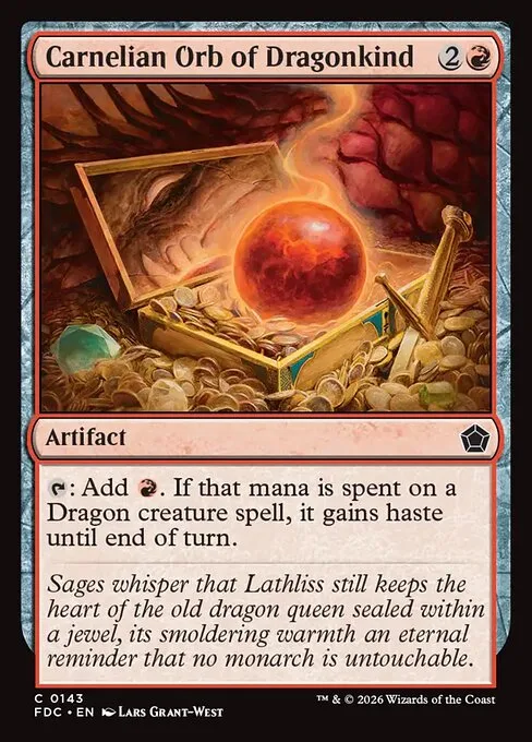 Orbe de los dragones de cornalina
